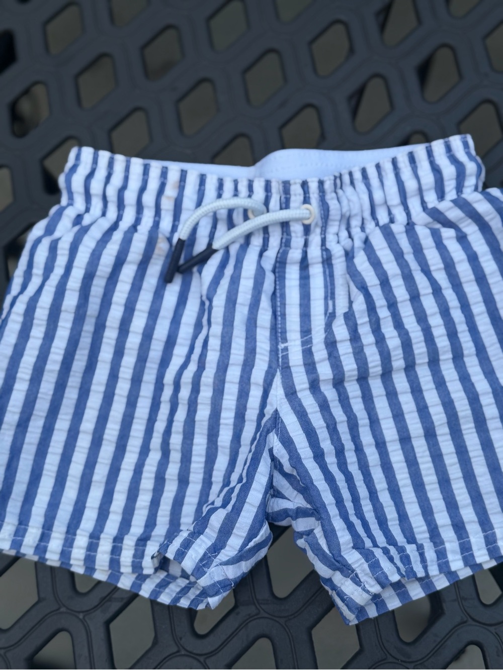 Target Blue and White Striped Drawstring Boys Shorts